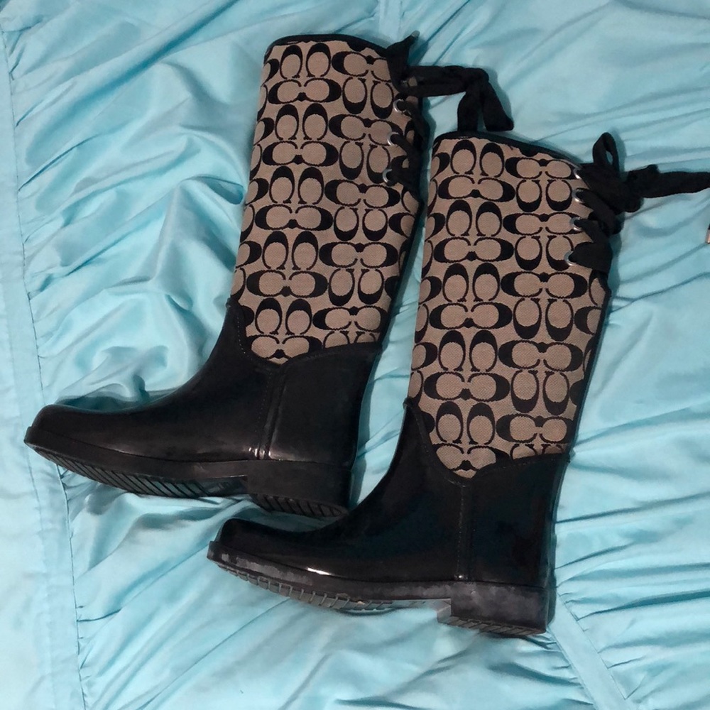 Coach rain boots